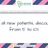 5-10% discount of any service for new patients