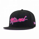 Miami Heat Black Beet Root Purple City Series New Era 59Fifty Fitted 
